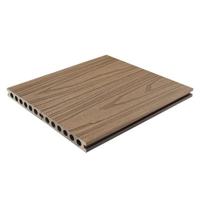 China Modern outdoor wpc vinyl decking flooring wood plastic composite flooring for sale