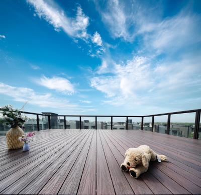 China Modern Outdoor Vinyl Wpc Hollow Decking Solid Co-extrusion Flooring Wood Plastic Wpc Composite Flooring for sale