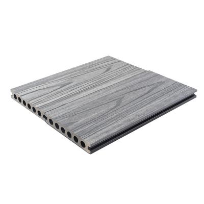 China EUROPEAN Wpc Decking Wood Grain 3D Plastic Composite Wood Deck Outdoor wpc Flooring for sale