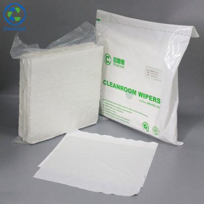 China Sustainable 9inch 165g class100 non dust 100% microfiber wiper cleanroom cloth manufacturers with low price for sale