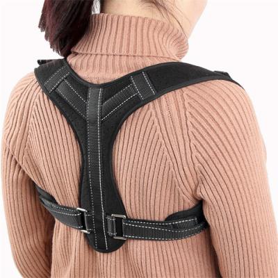 China Comfy High Quality Custom Product Posture Corrector Brace Women Sports Adjustable Back Brace Corrector Posture Belt With Label for sale