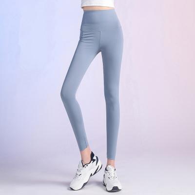 China New Breathable Ladies High Waist Elastic Hip-lifting Sports Running Yoga Exercising Tight Fitness Women's Panties Cropped Pants Legging for sale