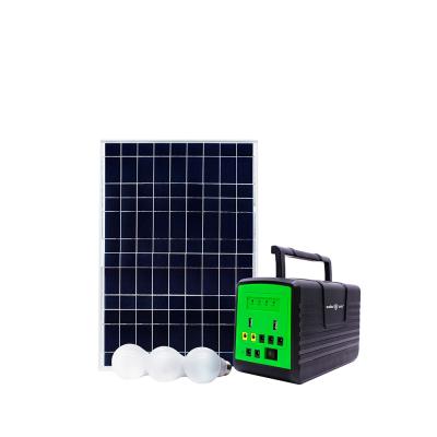 China Home Pay As You Go Solar Home Lighting Kit Household Appliances TV Fan With Paygo Radio Phone Charger for sale