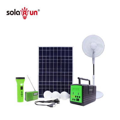 China Paygo Solarun Home Pay As You Go Mini Home Solar Energy Power System for Lighting and Telephone Charging for sale