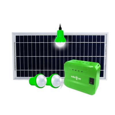 China Portable Mini Off-Grid Small Solar Home Lighting System for Mobile Phone Charging and Outdoor Lighting for sale