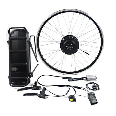 China 2021 high quality colorful display 36v 350w geared hub motor ebike conversion kit 26