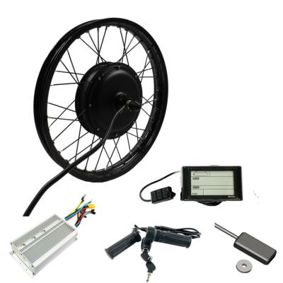 China 19 Inch Motorcycle Bike Kit Rear Wheel Electric Fast Speed ​​72V 5000w High Power 7250HRYF80A Hub Motor for sale