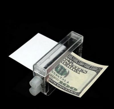 China MZL 11.9*6.4*2.3cm Funny Magic Cash Stamp Machine Trick Toys Money Magician Prop Magic Tricks Easy Toys for sale