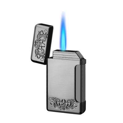 China Safety Factory Wholesale Straight Flame Lighter Windproof Gas Lighter Refill For Christmas Gift for sale