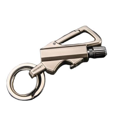 China Multi Function Metal Opener Bottle Opener Metal Oil Match Lighter Holder Chain Key Lighter for sale