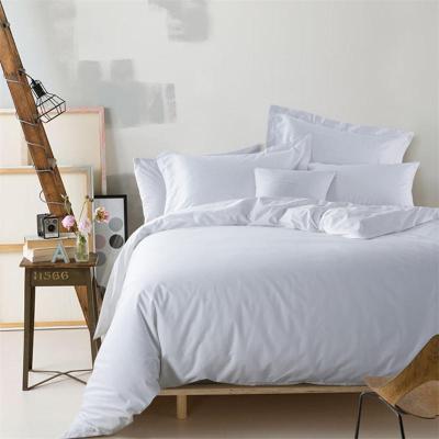 China Nondisposable 4pcs 60s 300tc luxury bedding set natural 100% cotton bed linen cheap bedding set for hotel supplies for sale