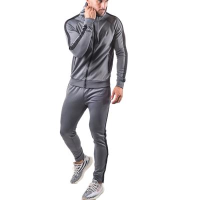 China New Design Antibacterial Soft Men's Sweatsuit Colored Polyester Spandex Polyester Shell Custom Made Tracksuits for sale