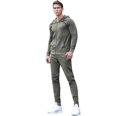 China Antibacterial Men's Custom Elastic Tracksuit 95% Polyester 5% OEM Sweatsuit Wholesale Thin Sweatsuit for sale