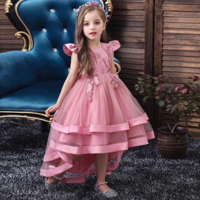 China Anti-wrinkle OEM ODM Kids Girl Hot Selling Multilayer Birthday Dresses Girls Princess Party Dresses Flower Cotton Girl Dresses for sale