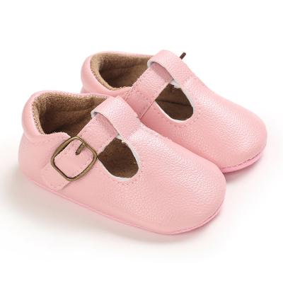 China Wholesale Soft Sole Buckskin Flat Shoes Genuine Leather Baby Infant Toddler Kids Baby Boy Girl Shoes for sale