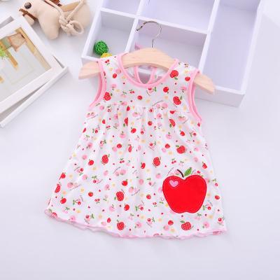 China Gaun Anak Perempuan Anti-wrinkle Babies Gaun Anak Perempuan Casual Maxi Dress Soft Cotton Sleeveless Girls Dress Girls Dresses for sale