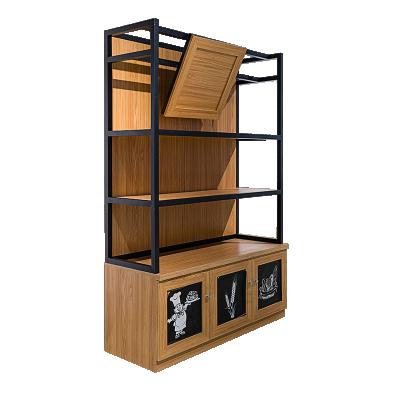 China Factory Customized Cheap 3 Tier Bread Rack Display Cabinet Shelves Display Racks Bakery Display Racks for sale