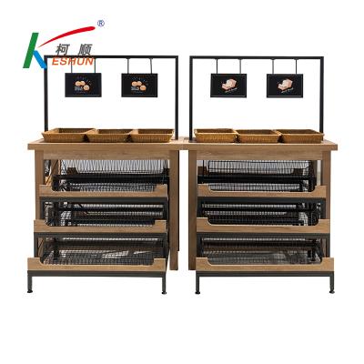 China Shopping mall new design bread display rack wood rack for sale for sale