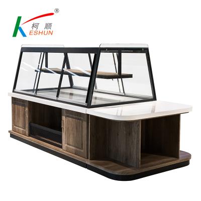 China Supermarket store double-sided shelves, design grocery rack store, supermarket bread display rack for sale