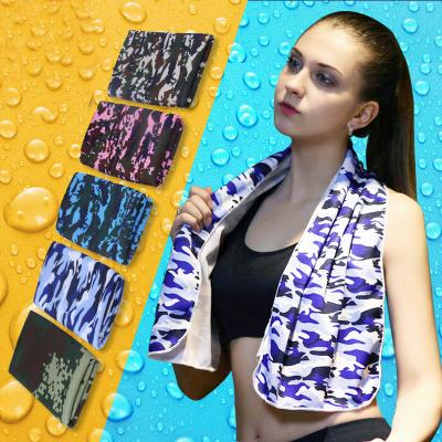 China New Soft Summer Microfiber Ice Towel Sports Breathable Cool Towel Safe For Unisex Style Kids for sale