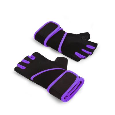 China Breathable Women Men Strong Weightlifting Gloves Wrist Wraps Support Increased Grip Training Weightlifting Exercise Gym Gloves for sale