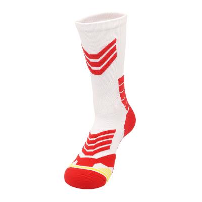 China Custom Breathable Wholesale Non Slip Basketball Compression Hoops Mens Athletic Sports Socks for sale