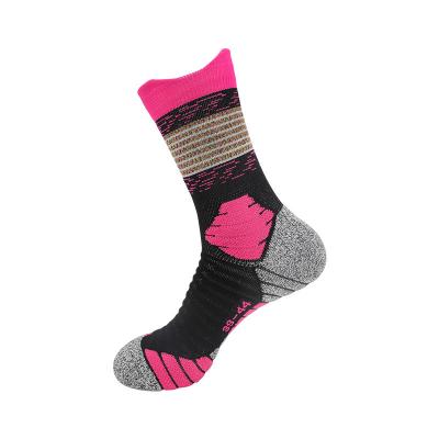 China Breathable Custom Non Slip Colorful Cotton Sports Socks Fitnesee Sports Socks Women for sale