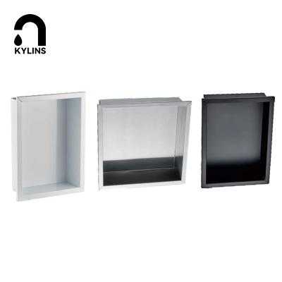 China Various Shapes Niche Shelf Metal Bath Room Modern Promotional Polished Stainless Steel Shower for sale