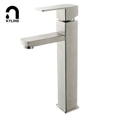 China High Quality Modern Simple Hand Held Lead Free 304 Stainless Steel Bathroom Basin Faucet Thermostatic Faucets for sale