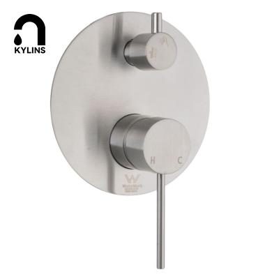 China China Manufactur Wholesale Stainless Steel Handleless Sliding Bar Dual Concealed Shower Mixer for sale