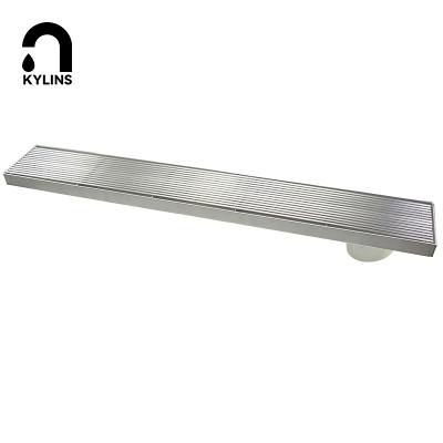 China 316 Customs Modern Stainless Steel Rectangle Modern Removable Durable Shower Drain Linear Floor Drain for sale