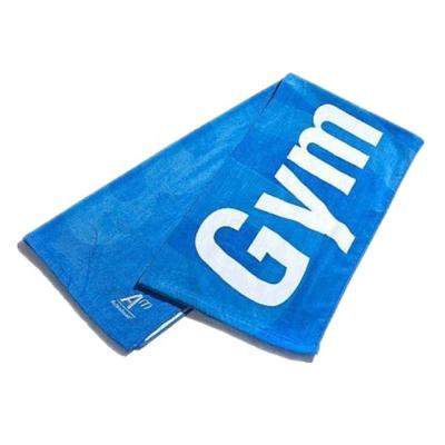 China Hot Selling QUICK DRY Custom Printed Logo Brand Cotton Sport Towel Gym Towel for sale