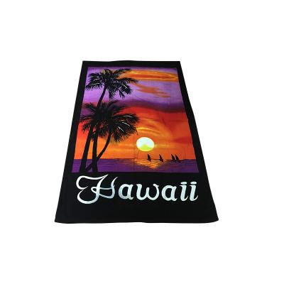 China Bathroom Outdoor Beach Towel Printing Custom Printed Beach Towel for sale