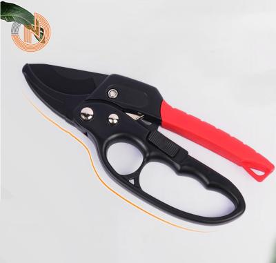 China Anti-Slip Ratchet Type Branch Shears Fruit Tree Pruning Handle Scissors Garden Labor-saving Fruit Branch Scissors for sale