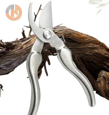 China Labor-saving 304 Stainless Steel Handle Garden Scissors Branch Pruner Scissors Anti-Slip Garden Scissors Gardening Tools Pruning Scissors for sale