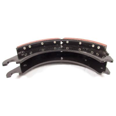 China Brake System 4702 Front Drum Linked Brake Shoe Kit With Hardware Brake Shoe For Different IHC Freightliner Ford Heavy Trucks for sale