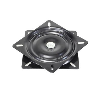 China A04 Traditional Black Swivel 6.5 Inch Iron Steel Plate Swivel Plate Swivel Plates Full Steel Plate Ball Bearing for sale