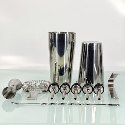 China Cocktail Shaker China Cocktail Shaker Home Bar Set Professional Stainless Steel Boston Shaker Set For Bar for sale