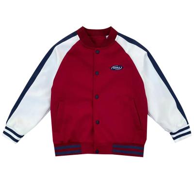 China Custom Kids Anti-Wrinkle Bombers Jackets Boys Satin Outdoor Bomber Jacket for sale