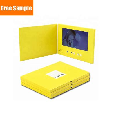 China Shipping Europe/USA/Worldwide Promotional Chinese Homemade 7 Inch Digital LCD Screen Video Brochure Map for sale