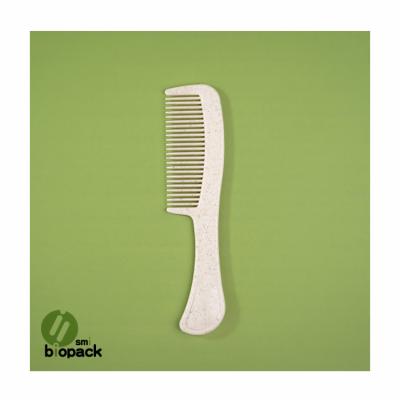 China Hotel Disposable Biodegradable Hair Comb Brush Original Eco-Friendly Wheat Straw Comb Hair Brush Hotel Supplies Portable Travel for sale