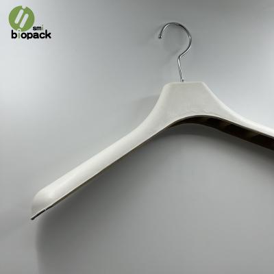 China White Paper Laundry Minimalist Biodegradable Recyclable Customizable Hangers and Racks for sale