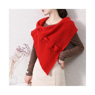 China Best Quality Popular Low Price Breathable Soft Texture Knit Shawls Winter Women Designer Shawls for sale