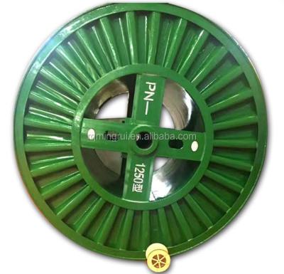 China Retractable Large Wind Power Cables Corrugated Steel Cable Reel For Winding Cable for sale