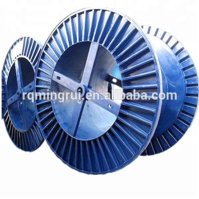 China Large Equipment Metal Corrugated Steel Cable Spools Drum Cable for sale