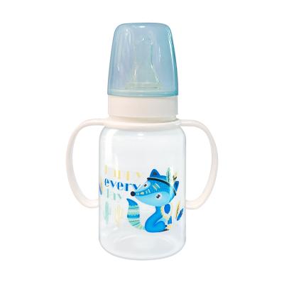 China Free Wholesale Custom Food Grade Standard Material BPA Pattern Cartoon Feeding Water Trend Portable Baby Bottle for sale