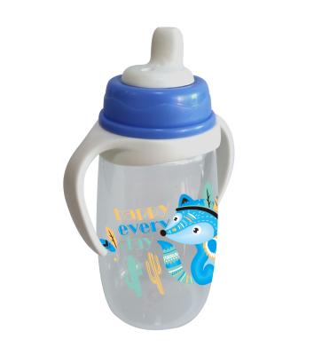 China Hot Selling Viable 2 in 1 Portable Travel Plastic Milk Bottle Baby Training Cup for Infant and Newborn for sale