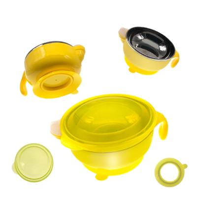 China Free High Quality Baby Puddle Proof Toddler Suction Bowl BPA Silicon Feeding Bowl With Suction Baby Bowls for sale