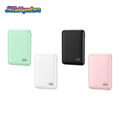 China High Quality USB Port Wallet 2 USB Port Power Bank Jellie Monster Power 5000mAH Mobile Charger for sale