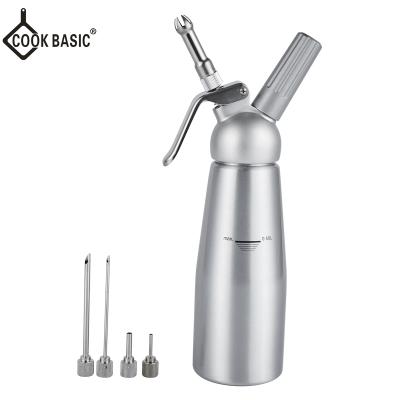 China 500ml Sustainable Whipped Cream Dispenser Cream Whipper Chargers for sale